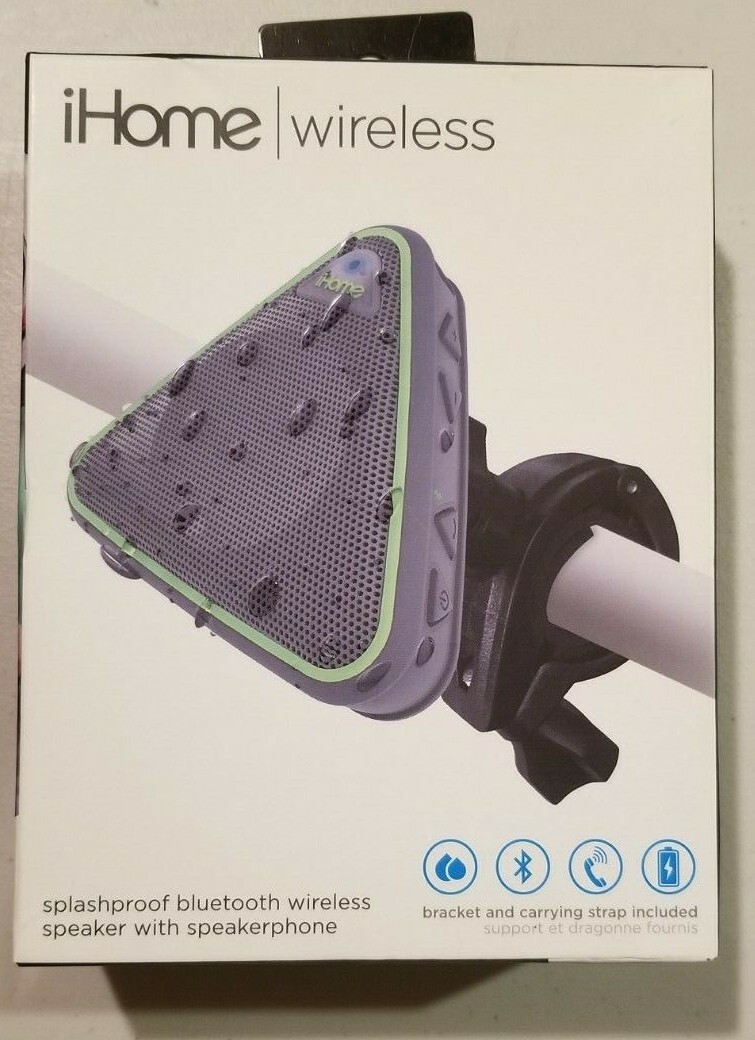 ihome splashproof bluetooth speaker system