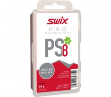 Swix Pro Performance Speed Fluor Free Wax PS8 Red 60 grams Formerly CH8X 