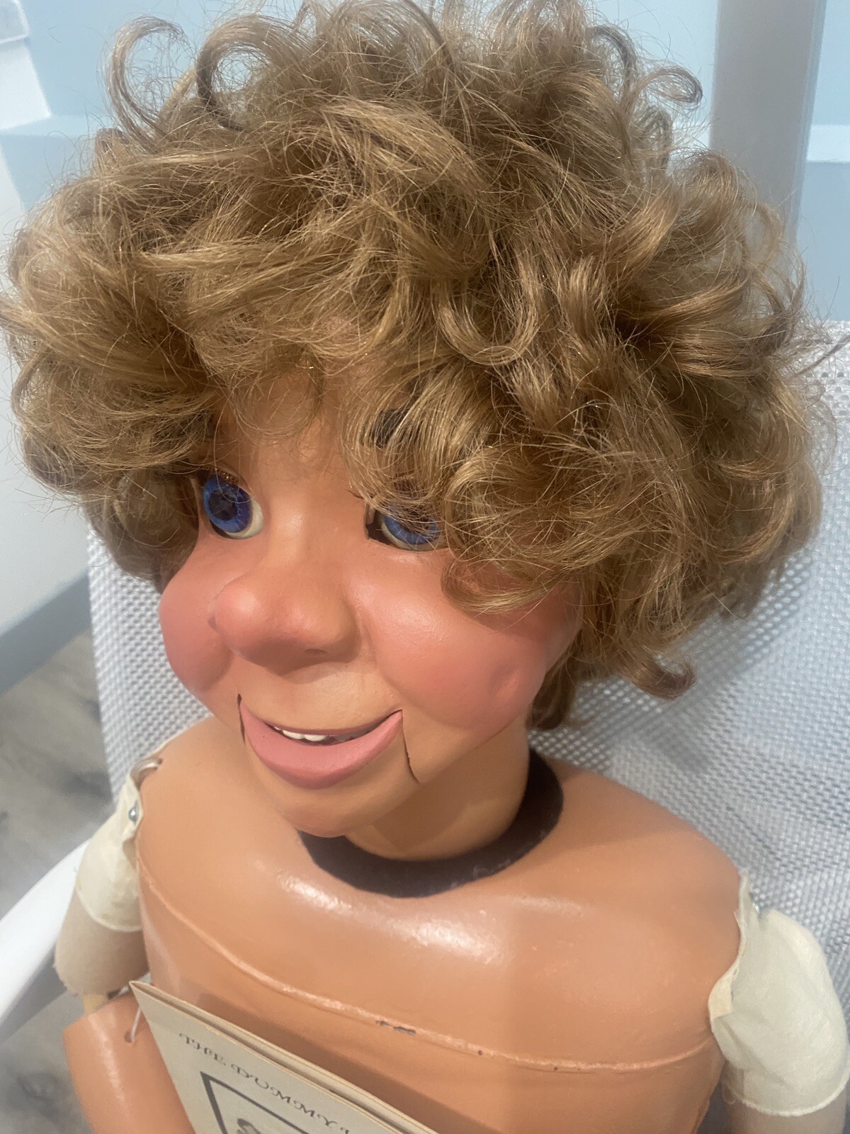 Rare Professional, Tim Cowles Ventriloquist Dummy Doll Puppet Figure W