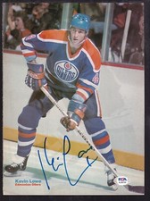 Kevin Lowe Autographed 8x11 Magazine Photo Edmonton Oilers PSA/DNA