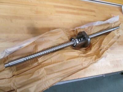  THK PRECISION GROUND BALL SCREW; 10mm LEAD, 28mm THREAD DIAM. ~NEW~
