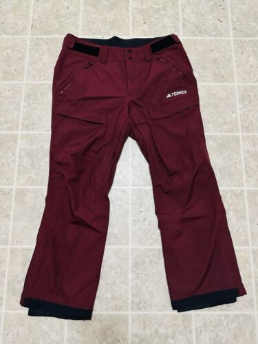 Adidas Terrex Xperior 2L Pant Mens XL Alpine Skiing IB1190 Burgundy Red NWT