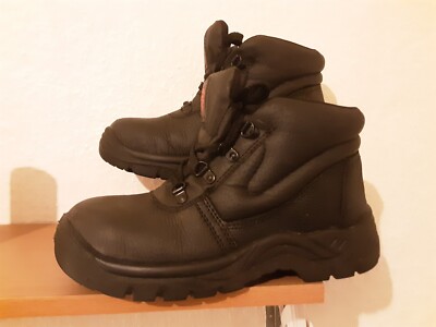 Warrior Sicherheitsschuhe schwarz Schnürstiefel Stahlkappe - Größe 5