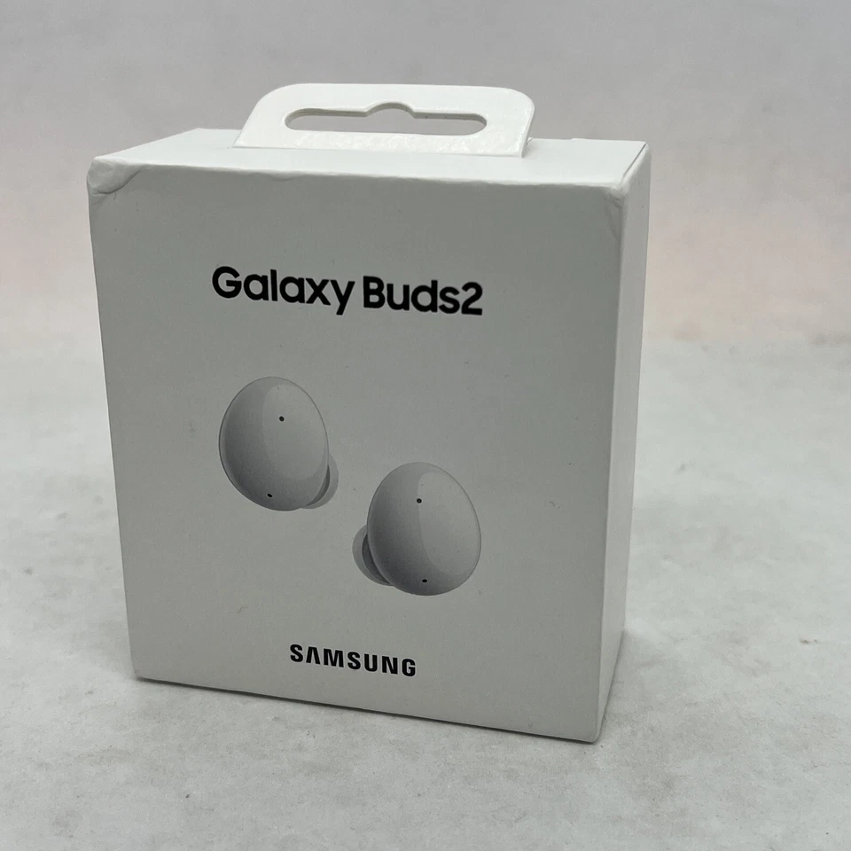 GENUINE SAMSUNG GALAXY BUDS2 BLUETOOTH WIRELESS IN EAR HEADPHONES WHITE - Image 2 of 4