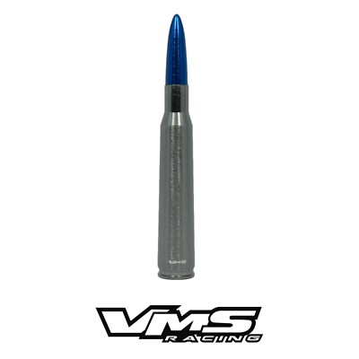 VMS RACING 50 CALIBER BULLET SCREW IN ANTENNA 5.5'' FOR TOYOTA GUNMETAL BLUE
