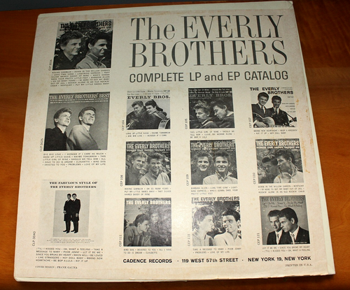 EVERLY BROTHERS The Fabulous Style Of Cadence Records CLP-25040 "STEREO" - Picture 2 of 13
