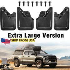 Extra Large 4x Mud Flaps For 2024-2025 Toyota Tacoma Splash Guards Front Rear