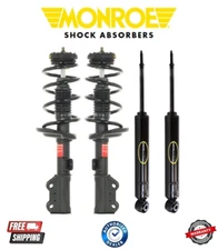Complete Monroe Front Struts & Coil Springs Rear Shocks For Cadillac SRX 10-16