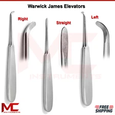 Warwick James Elevators Dental Surgical Root Extraction Tooth Extracting Implant