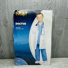 Nwt spirit Halloween kids doctor costume dress up pretend play child 12/14