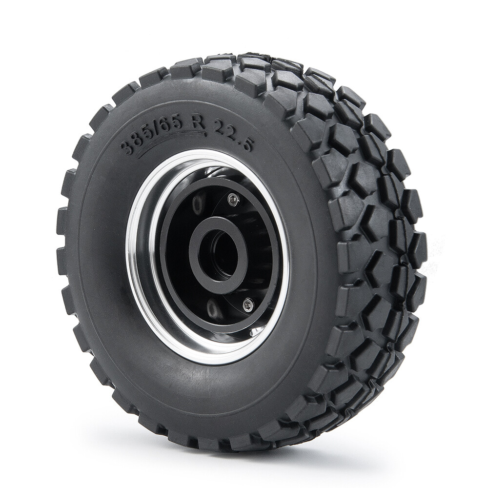 TRINOOD Tamiya 6x6 Rär Felgen Reifen Set Für 1/14 RC Traktor LKW