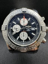 BREITLING Super Avenger II Date Chronograph Automatic A1337111 Black/White Dial