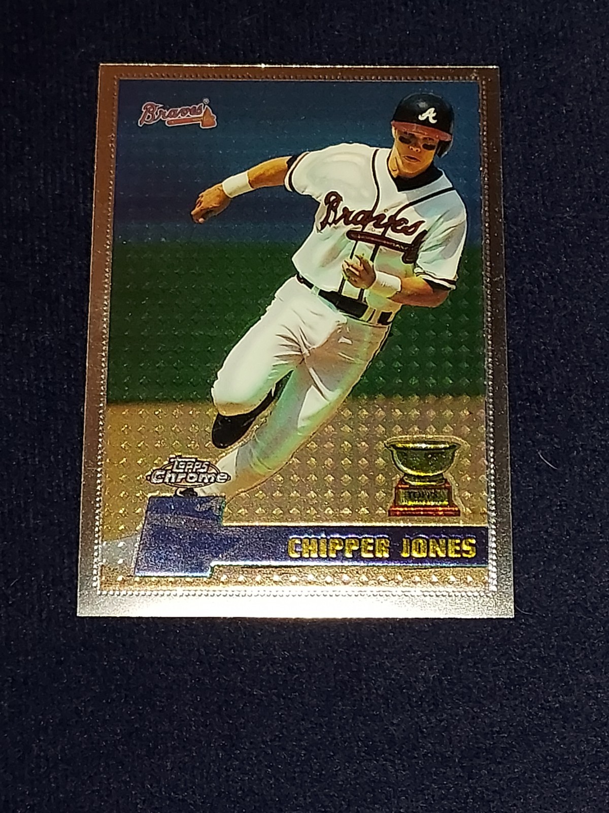 1996 Topps Chrome - Chipper Jones #52 Rookie Cup