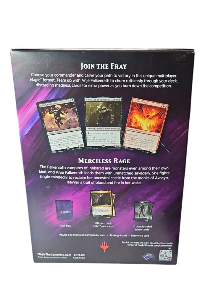 🔥MTG 1x Merciless Rage Commander 2019 Deck - Image 2 of 2