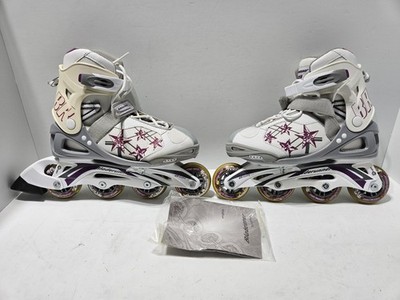 Bladerunner Phaser Adjustable Inline Skates Youth 5-8 White With Stars Manual