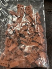 Real Mini Red Bricks - Premium Quality - 1/12 Scale, Made in USA