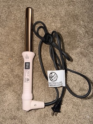 L'ange Ondule 1'' Titanium Curling Wand 25mm Rose Gold Blush Pink Styler HT015B