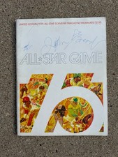1975 Autographed MLB All-Star Game Official Souvenir Magazine: Bench, Burroughs