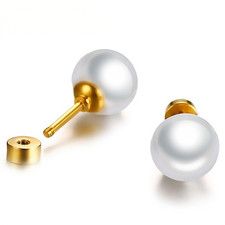 Steel Ear Studs Small Pearl Earrings For Women 5 Pairs Simple Elegant Earrings