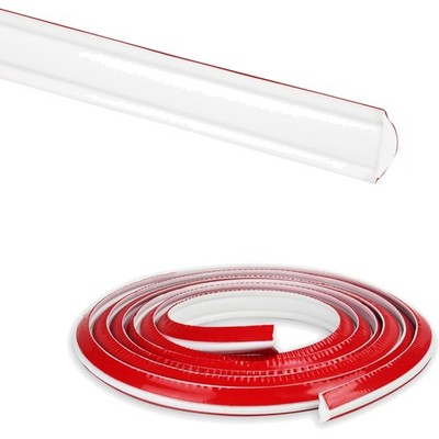 PVC Deckenleisten, Stuckleisten, Abschlussleiste, selbstklebend, , 5m, Weiß
