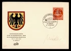 DR WHO 1954 GERMANY FDC BERLIN BELL OVPT FIDACOS CACHET M77167