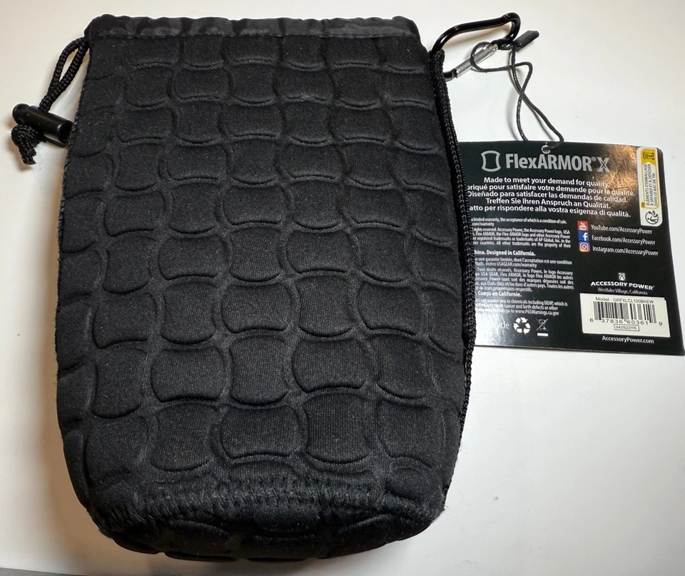 FlexARMOR X Large Lens Pouch Case with Deluxe Padded Neoprene 70 to 300mm lens - Image 2 of 4