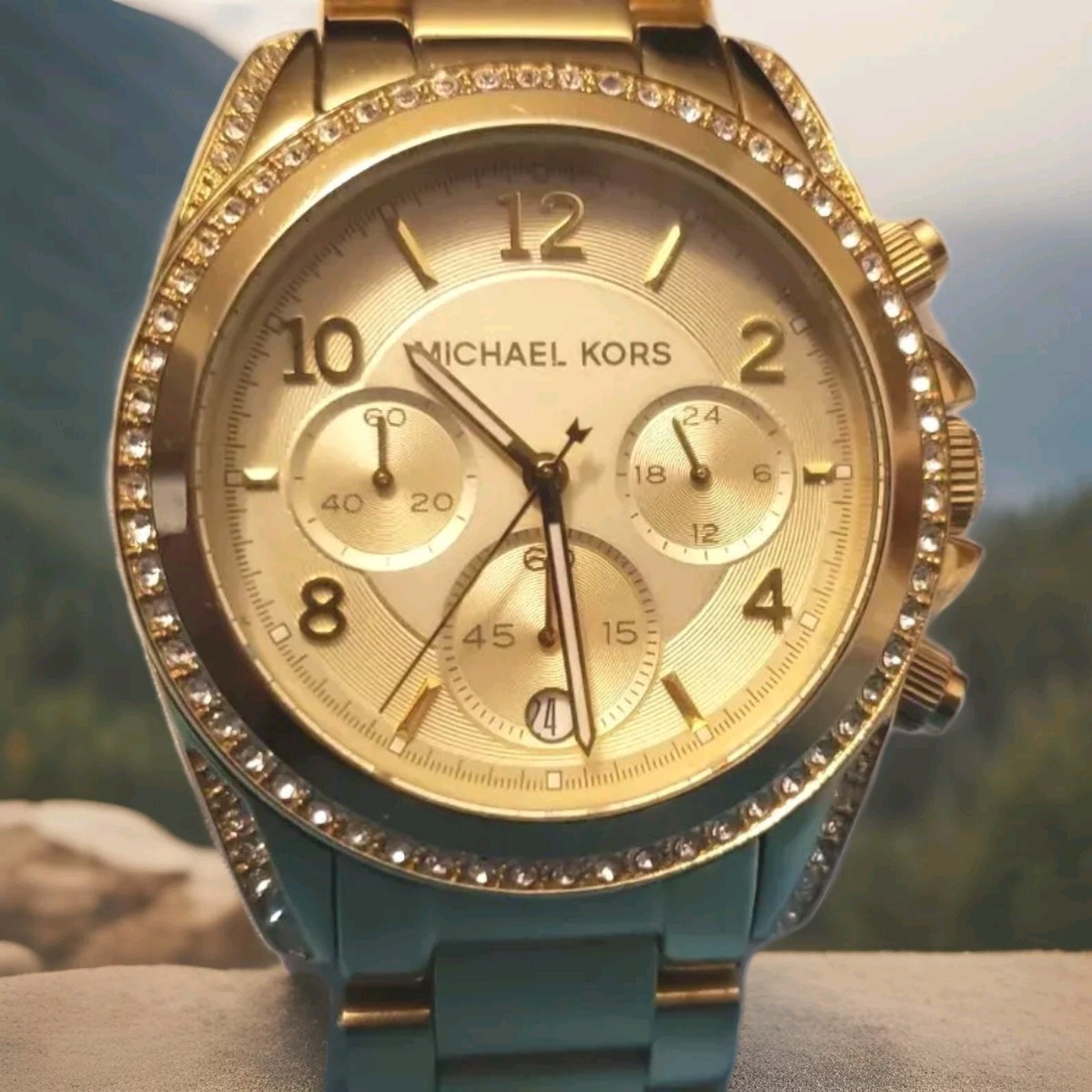 Michael Kors Gold  Round Chronograph Watch Michael Kors MK8731 Dylan Chronograph Round Adult Male Watch  main image 3