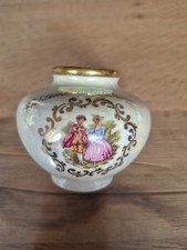 kl. Vase Perlmutt Porzellan Wildemann/ Oberharz