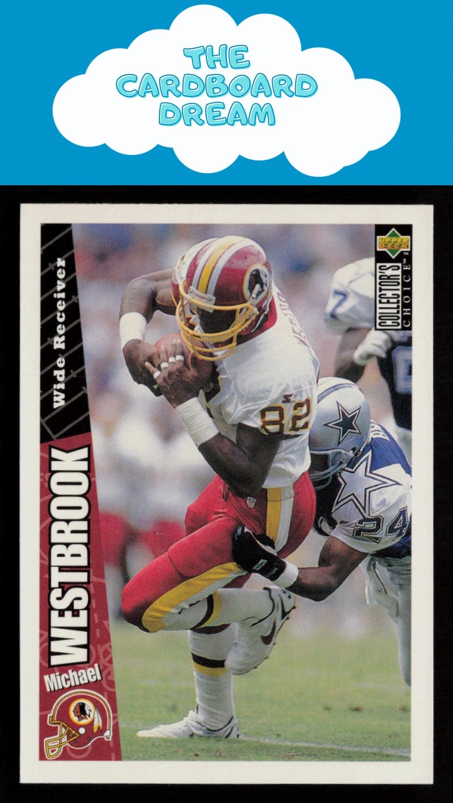 Michael Westbrook 1996 Collector's Choice #167 Washington Redskins