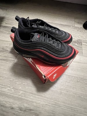 nike air max 97 black red athletic shoes