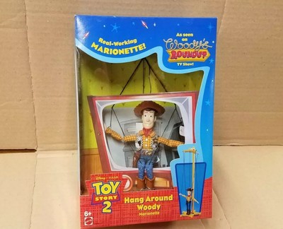 Toy Story 2 Woody's Roundup Hang Around Woody Marionette NEW 