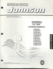 2003 Johnson 9.9-15HP 4 Stroke Outboard Engine Parts Catalog Final Edition