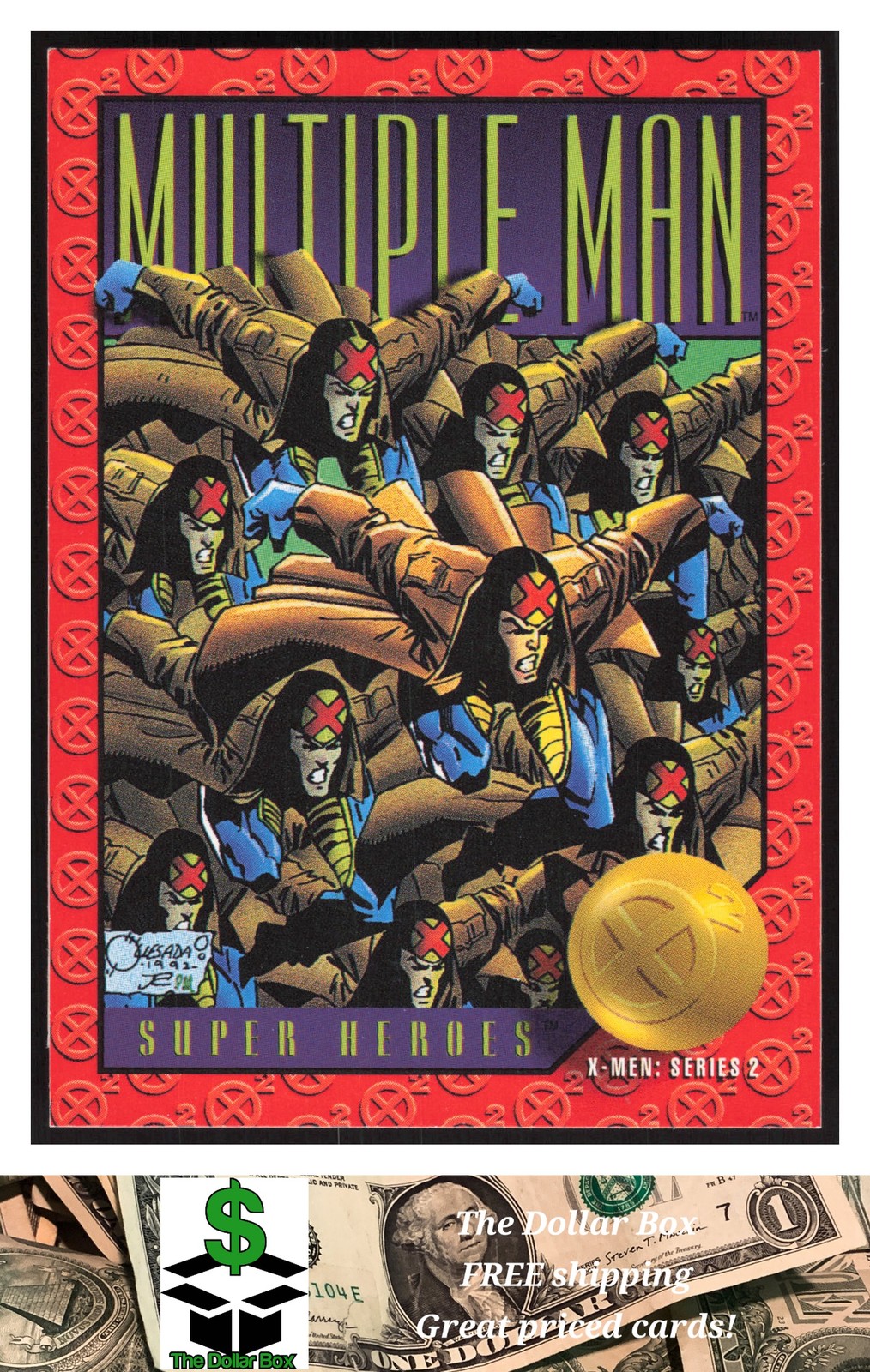 1993 SkyBox X-Men Series 2 #19 Multiple Man