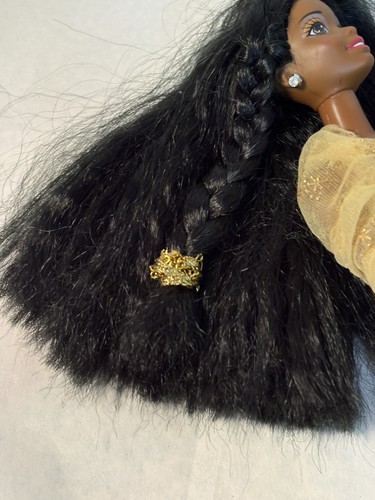 VTG 1990s Disney Classics Beauty & The Beast Belle Barbie Doll African American - Picture 7 of 15