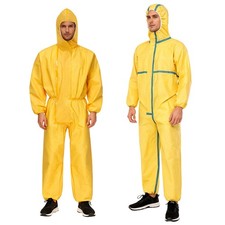 Erwachsene Unisex Schutzanzug Langarm Arbeitsoverall Wasserdicht Lang Jumspuit 