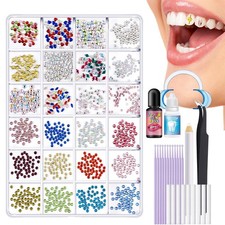 Teeth Gem Kit,Tooth Diamonds Gems Kit for Teeth DIY Crystals Teeth Jewel