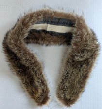 Vintage Genuine Fur Collar Browns 31" x 4" sew-on, soft and supple