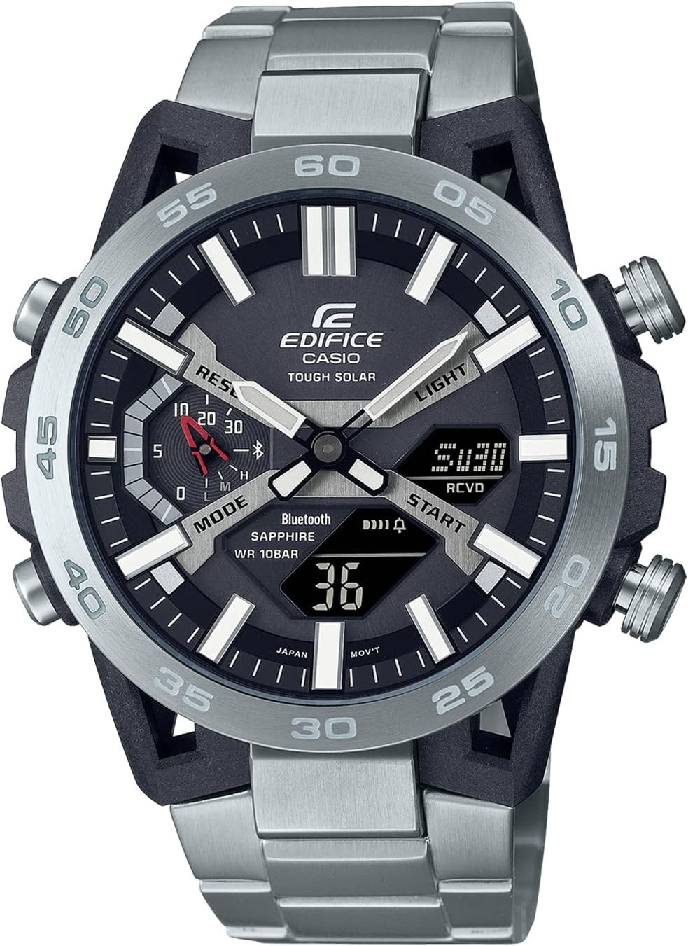 Casio Edifice SOSPENSIONE Bluetooth Solar ECB-2000YD-1AJF Men's Silver Japan...