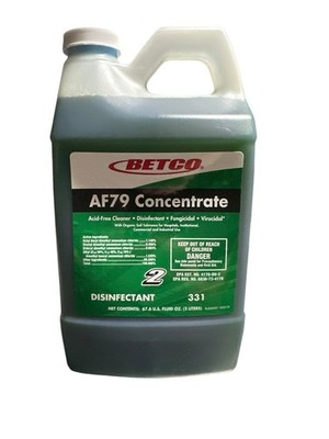 Betco FastDraw 2 AF79 Concentrate 2L Acid Free Bathroom Cleaner Disinfectant