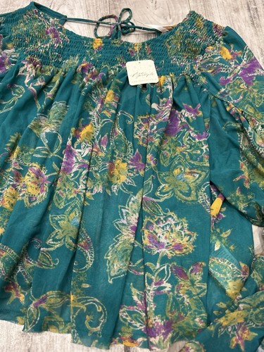 Neu mit Etikett Free People Up For Anything Top in Smaragd-Kombi Damengröße XSmall XS - Bild 2 von 5