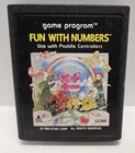 Atari 2600 Fun With Numbers Cartridge Tested Working NO BOX 1986