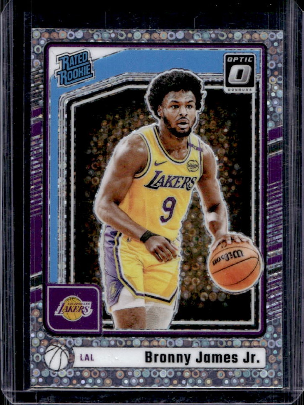 2024-25 Donruss Optic Bronny James Jr. Rated Rookie Fast Break Holo RC #282