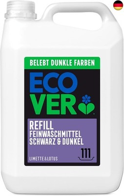 Ecover Feinwaschmittel Schwarz & Dunkel ? Limette & Lotus (5 L/111