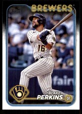 Blake Perkins 2024 Topps #663 Milwaukee Brewers MLB READ FREE SHIP AutographDen