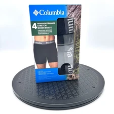 Columbia Boxer Briefs Men's Large High Performance Stretch Underwear 4-PACK NEW