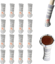 16 Stück, Stuhlbeinschoner,Stuhlsocken mit Filz,Schutz des Holzbodens,Geräuschre