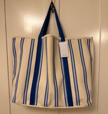 H&M 100% Cotton Canvas Beach Bag