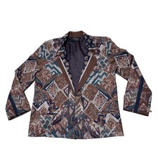 Toni Garment for CC Magic Vintage Coat Abstract Geometric Western Sport Blazer