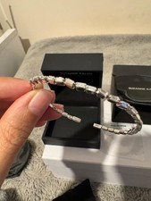 Suzanne Kalan 18ct White Gold Diamond "Firework" Bangle Brand New RRP £6935