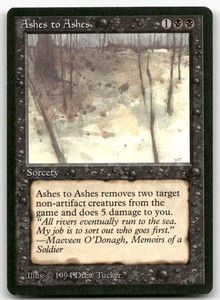 Ashes to Ashes - The Dark - MTG